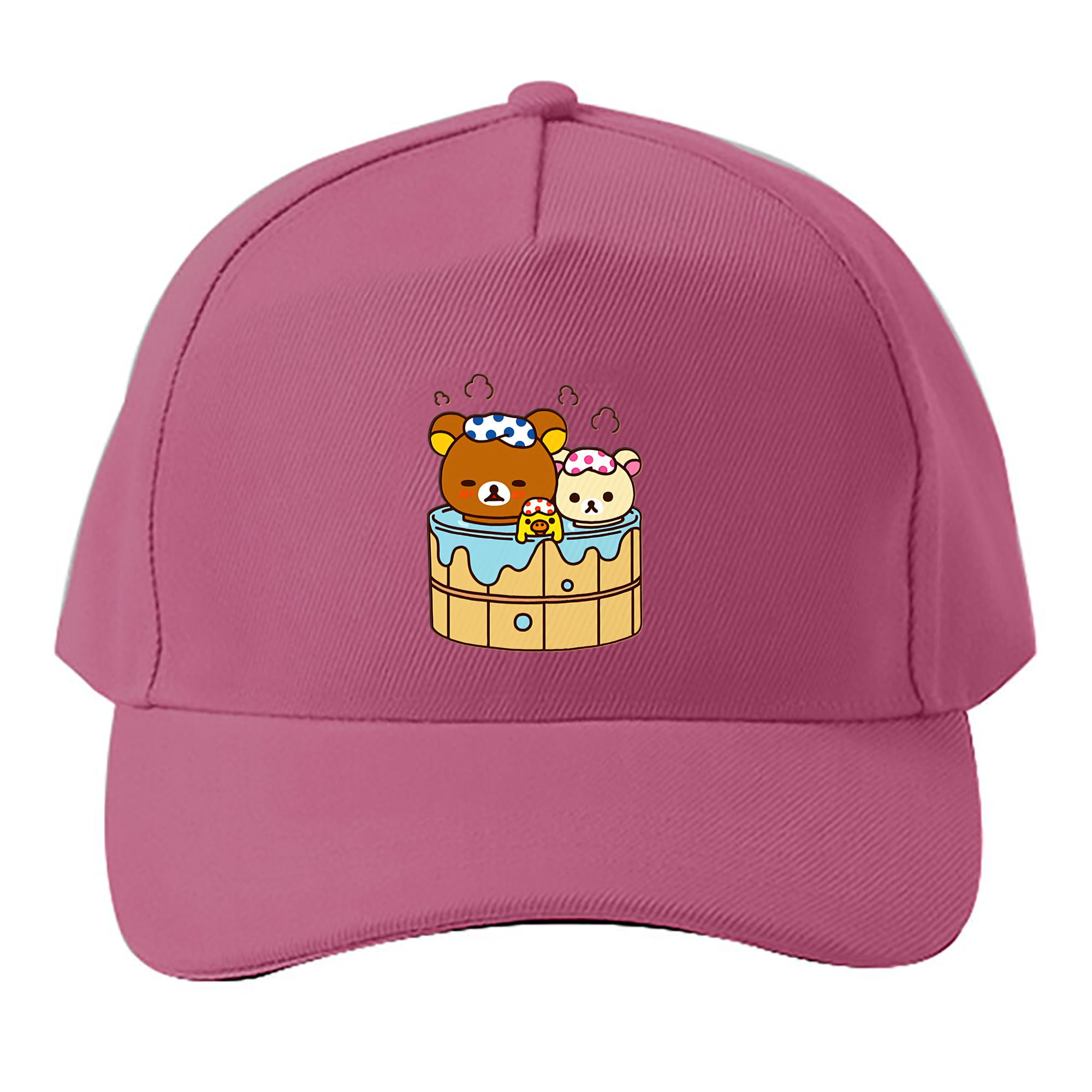 （画像用） リラックマ リラックマ キイロイトリ Rilakkuma Korilakkuma Kiiroitori ベースボールキャップ 綿100％ 男女兼用 帽子 スポーツ